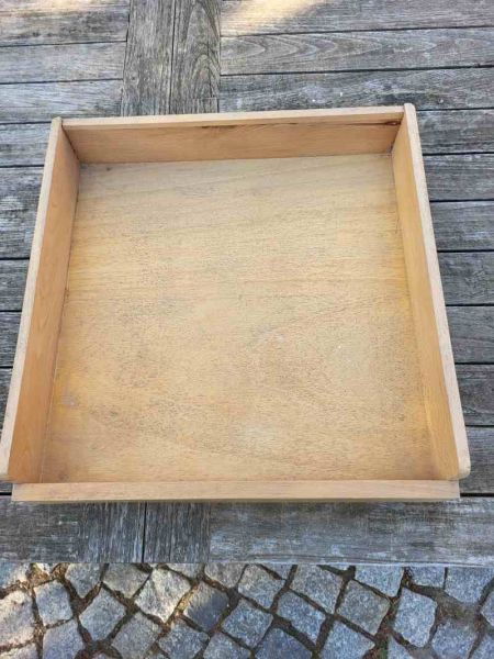 große Schublade, Schubkasten, Holzschublade