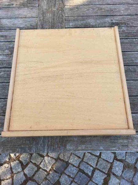 große Schublade, Schubkasten, Holzschublade