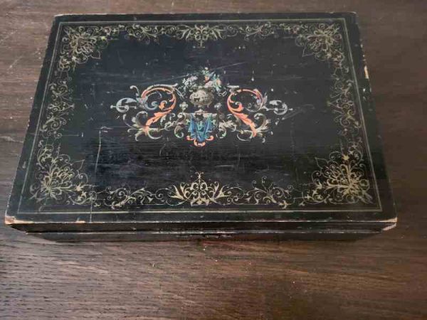 hübsches altes Nähkästchen um 1920