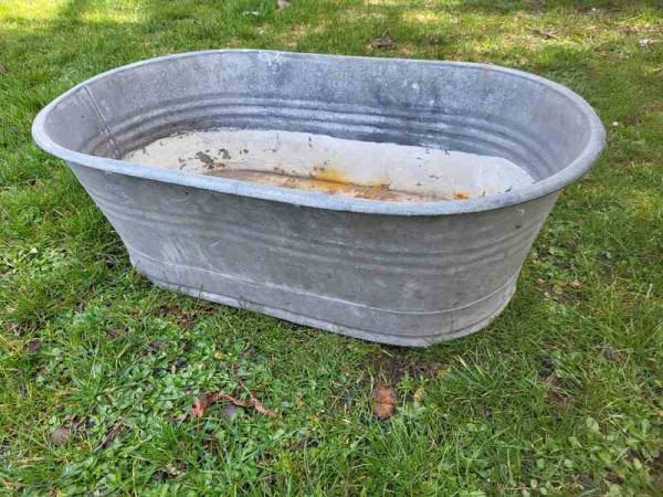 alte Babywanne, Zinkwanne Wanne Badewanne, Waschwanne, Pflanzgefäß