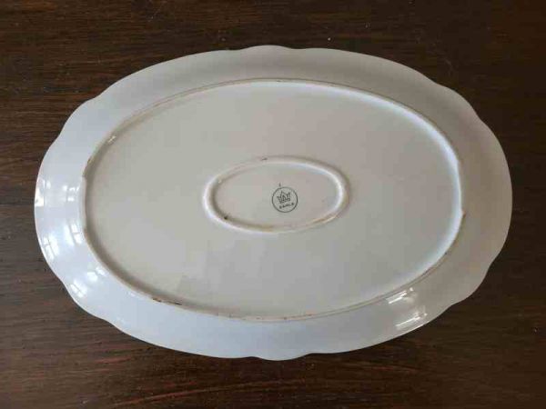 Kahla Servierplatte Porzellan DDR Rosenmuster