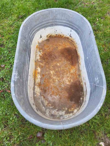 alte Babywanne, Zinkwanne Wanne Badewanne, Waschwanne, Pflanzgefäß