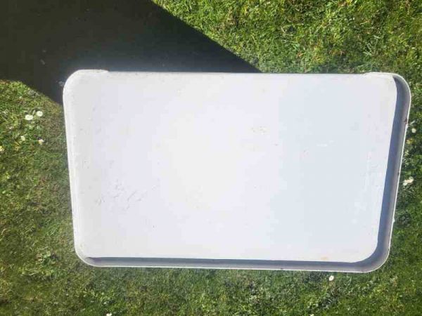 alter Metallschrank, Blechschrank, Industrieschrank, Arztschrank