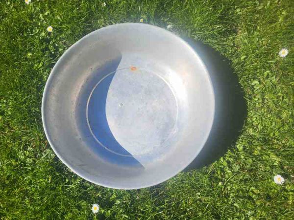 alte Alu Schüssel, Waschschüssel, Pflanzschale, Pflanztopf