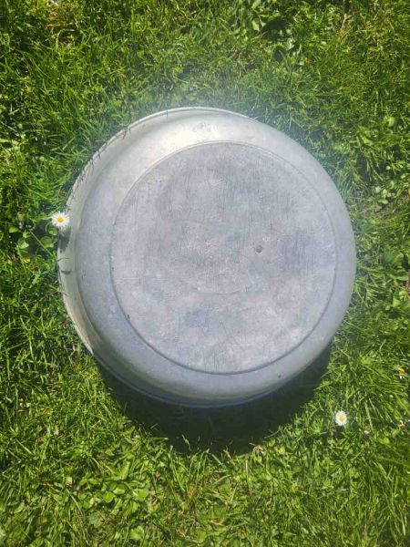 alte Alu Schüssel, Waschschüssel, Pflanzschale, Pflanztopf