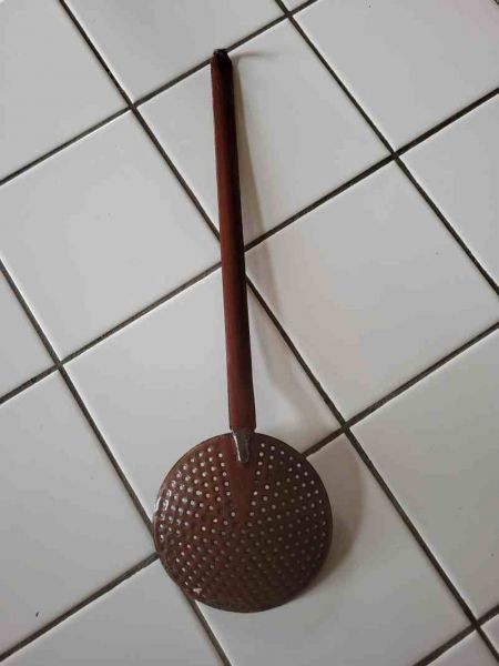 altes emaille Sieb