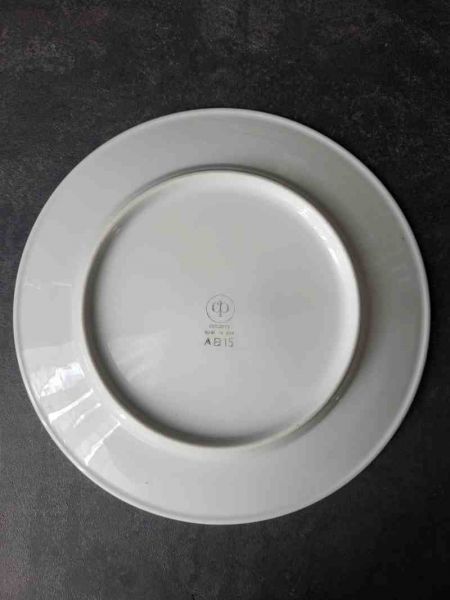 DDR Mitropa HO Suppenteller brauner Rand Colditz