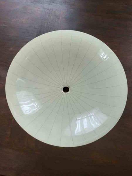 50er 60er neuwertiger Lampenschirm Tellerlampe / Deckenlampe / Ufolampe