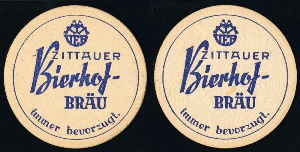 Bierhof - Bräu coaster from Zittau
