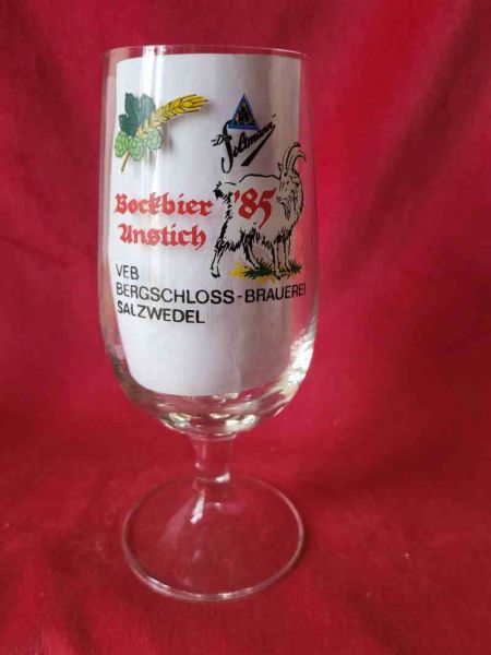 Bergschloß Brauerei Salzwedel Bierglas