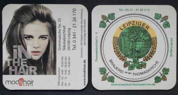 Leipziger Brauerei near Thomaskirche coaster