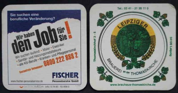 Leipziger Brauerei near Thomaskirche coaster