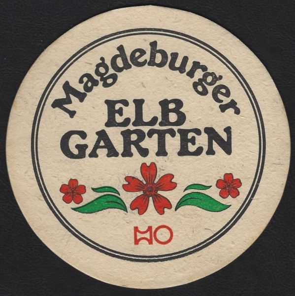 HO Bierdeckel Elb Garten aus Magdeburg