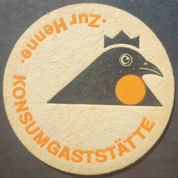 Konsum Bierdeckel Zur Henne