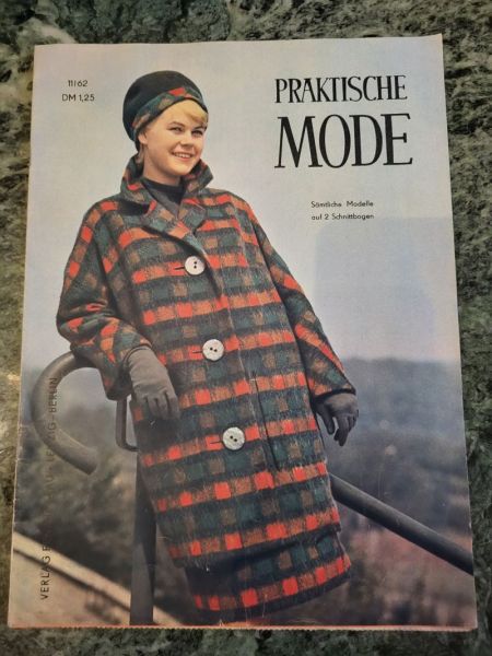Praktische Mode DDR Mode Zeitschrift, Schnittmuster, Heft 11/62