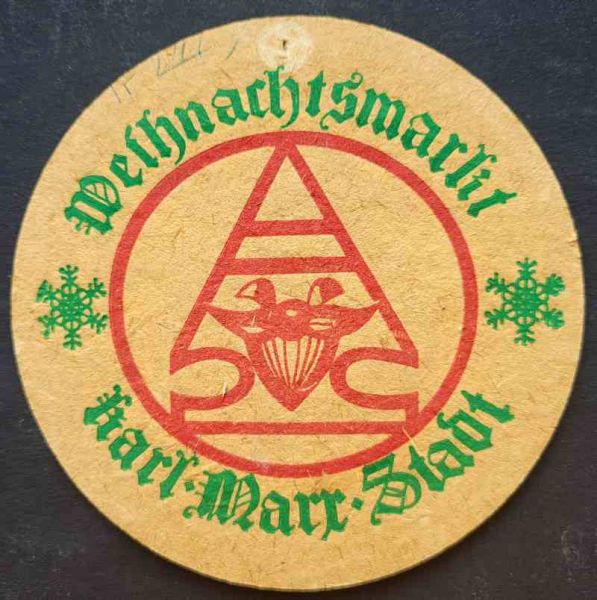 Bierdeckel aus Chemnitz / Weihnachtsmarkt