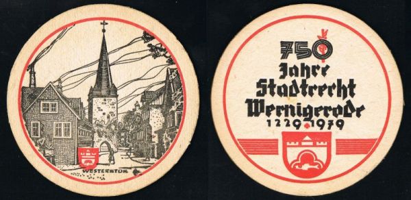 Bierdeckel aus Wernigerode