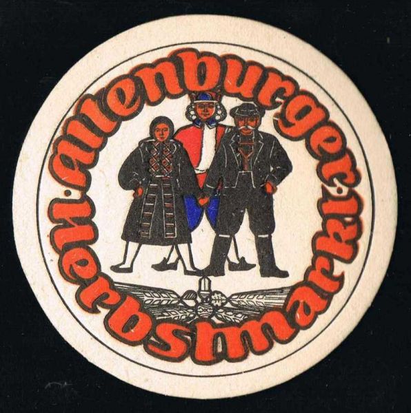 Bierdeckel vom Altenburger Herbstmarkt