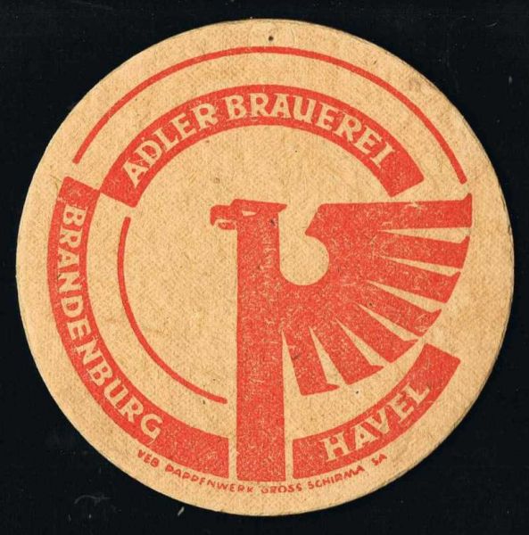 adler brewery brandenburg ddr coaster