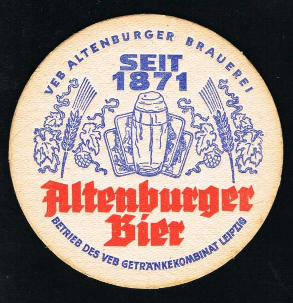 altenburger brewery ddr coaster