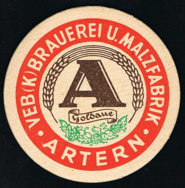 artern barbarossa brewery coaster