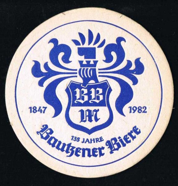 bautzener brauerei ddr bierdeckel