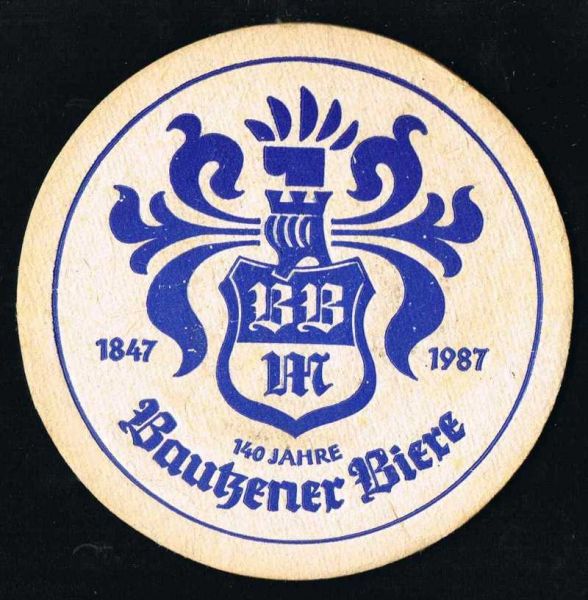 bautzener brauerei ddr bierdeckel