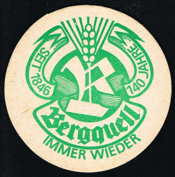bergguell brauerei ddr bierdeckel