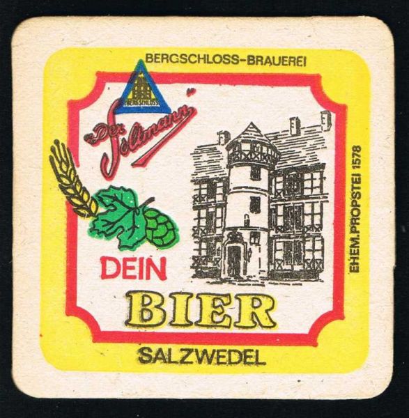 Bergschloß Brauerei Salzwedel Bierdeckel