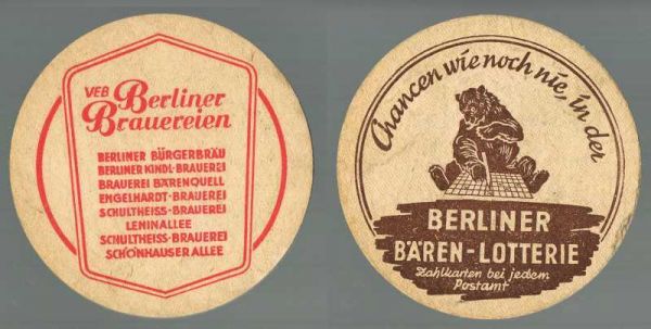 berliner brauerei ddr bierdeckel