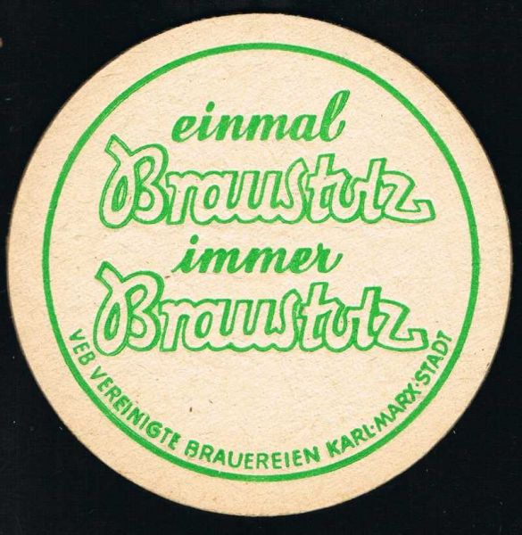 braustolz brauerei ddr bierdeckel