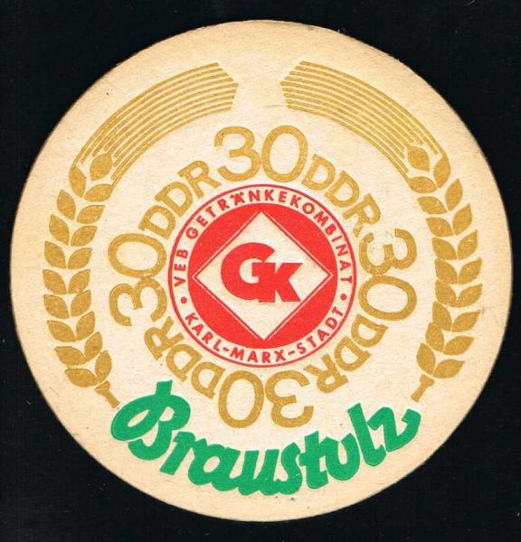 braustolz brauerei ddr bierdeckel