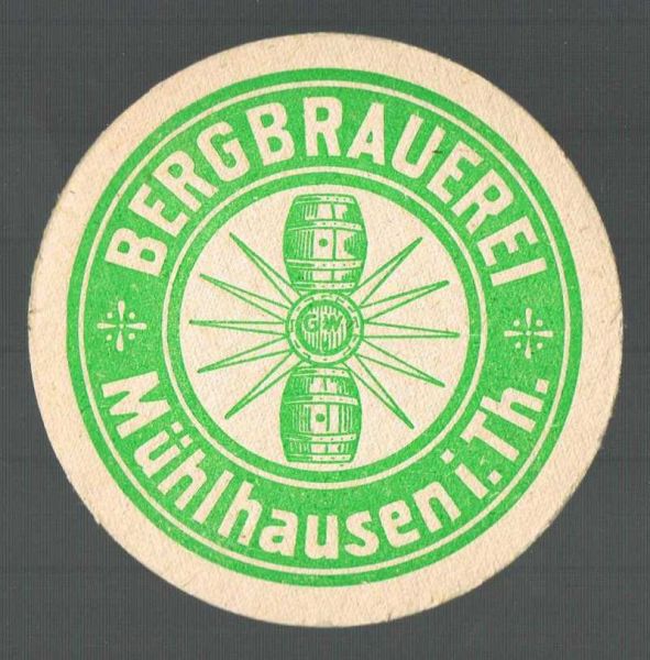 bergbrauerei muehlhausen brauerei ddr bierdeckel
