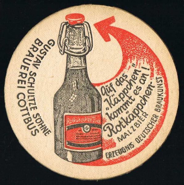 Brauerei Gustav Schultze Bierdeckel