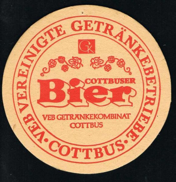cottbus brauerei ddr bierdeckel