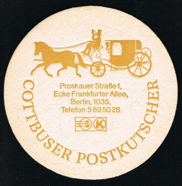 cottbus brauerei ddr bierdeckel