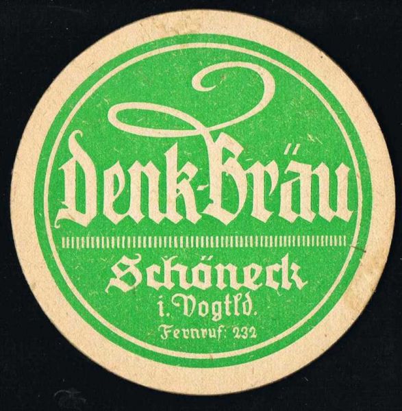 denk brauerei ddr bierdeckel