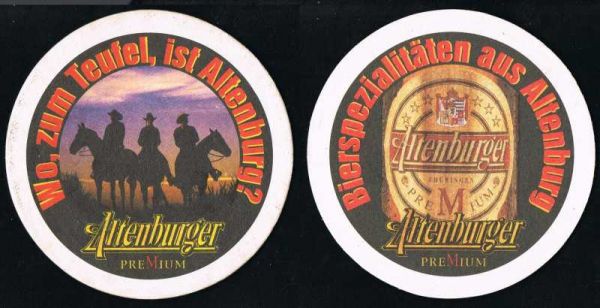 altenburger brewery coaster