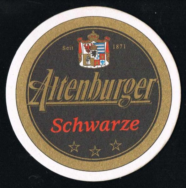 altenburger brauerei bierdeckel