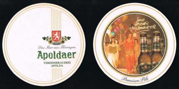 apolda brauerei bierdeckel