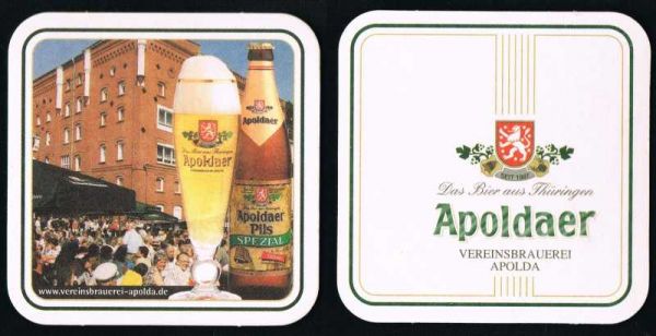 apolda brauerei bierdeckel