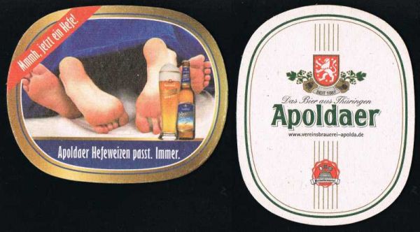 apolda brauerei bierdeckel