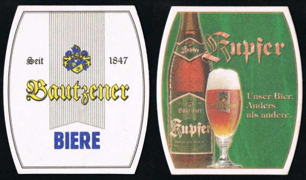 bautzener brauerei bierdeckel
