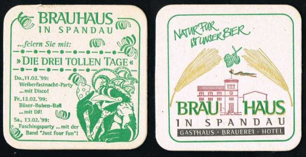 spandau brauerei bierdeckel