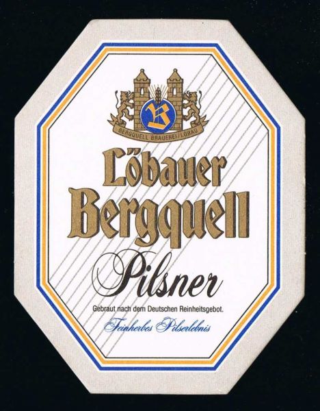 bergquell brauerei löbau bierdeckel