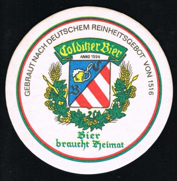 colditzer brauerei bierdeckel