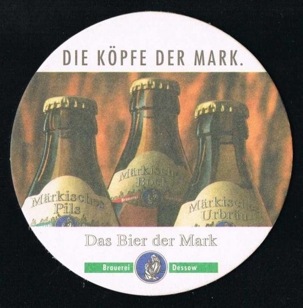 dessow brauerei bierdeckel
