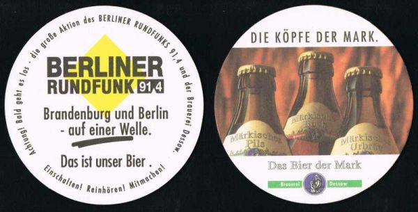 dessow brewery coaster