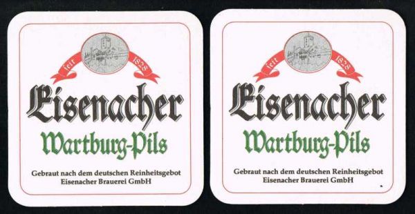 eisenacher brauerei bierdeckel