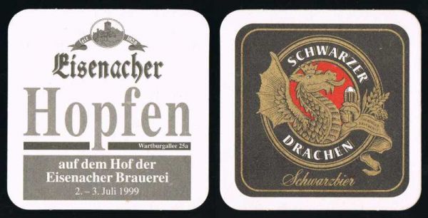 eisenacher brauerei bierdeckel